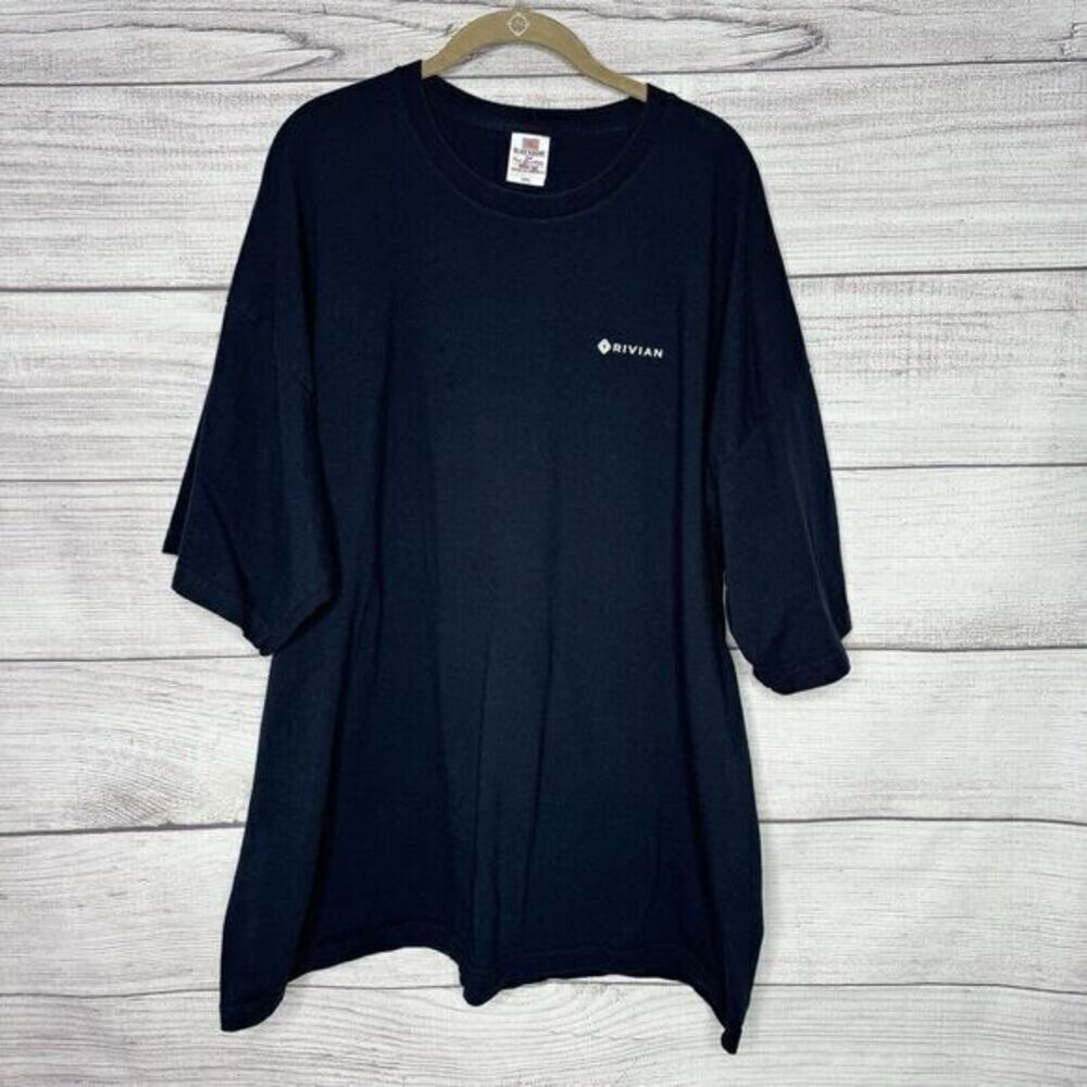 NEW Rivian Made in USA Keep the World Adventurous Forever Blue T-shirts size 4XL